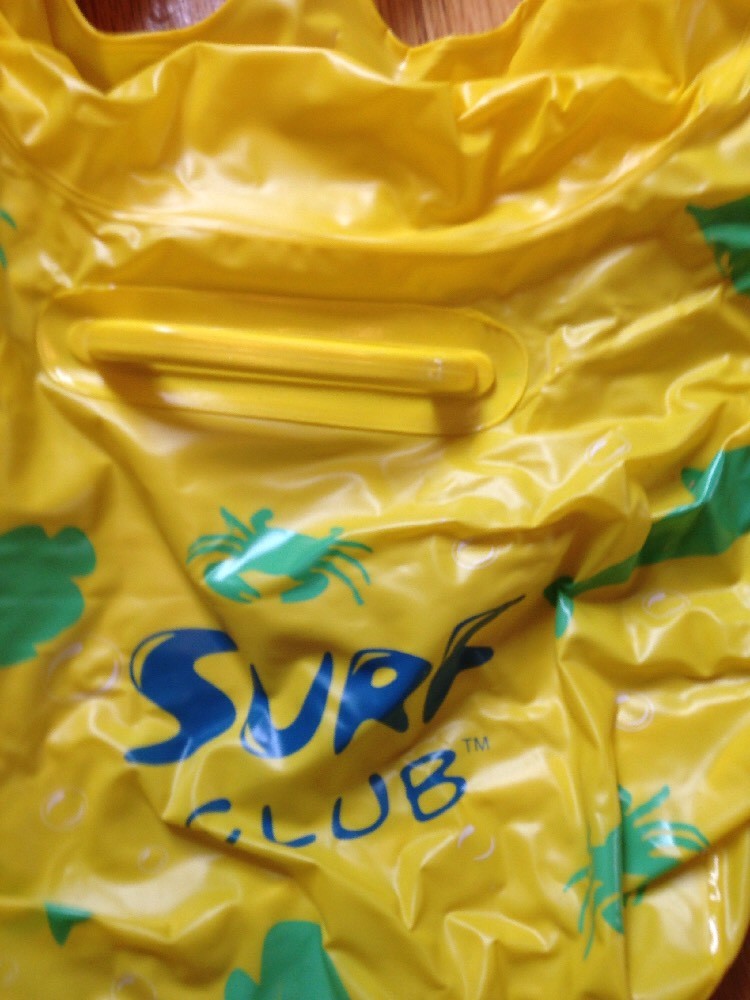 (2) FLOATS SURF  CLUB YELLOW  BUBBLE STARS BABY STAGE 1 AGE 1-2 yo  + RING