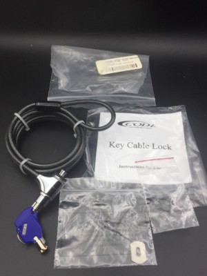 New CODi Key Cable Lock A257006 Mac / PC Laptop with Kensington Security Slot