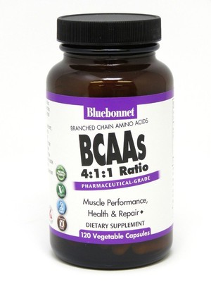 Bluebonnet BCAA 120 растительных капсул
