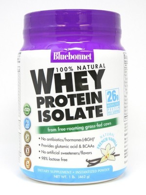 Bluebonnet Whey Protein Isolate French Vanilla 1 фунт порошка