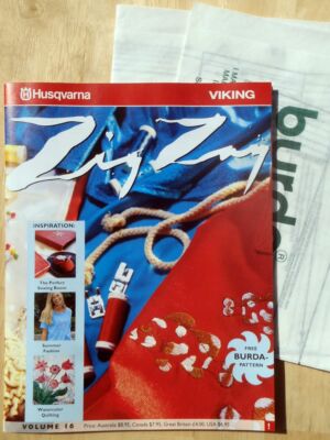 Genuine HUSQVARNA VIKING Magazine Zig Zag Vol.16 with BURDA Pattern