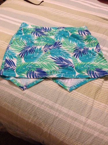 Est. 1989 Place Girls Tropical Skirt Size M 7/8 Built In Shorts