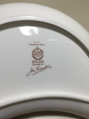 Vintage Minton Haden Hall Crescent Salad Plate VHTF
