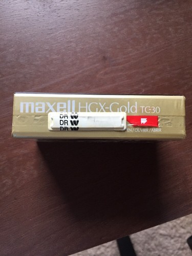 Maxell Cassette 203015 HGX-GOLD TC-30 Camcorder Video Cassette VHS C Premium