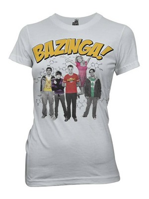 Футболка для девочек Big Bang Theory Bazinga Group Juniors, маленькая
