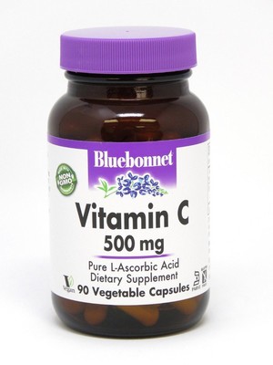Bluebonnet Витамин C 500 мг 90 растительных капсул
