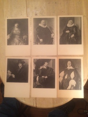 Vintage Old Lot Of 6 Post Cards The Frick Collection