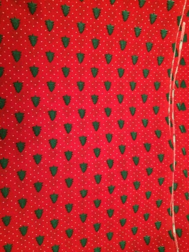 3 Yards Of Cotton Fabric With Christmas Tree