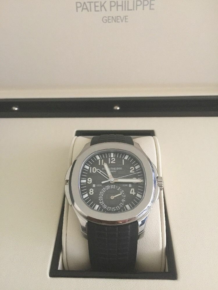 Patek Philippe Men's Large Aquanaut Travel Time Steel 41mm