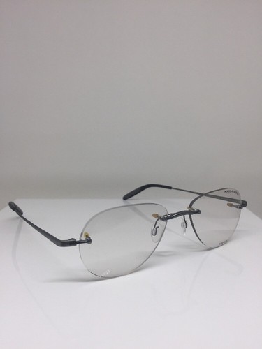 Pre-owned Porsche Design P7003 Titanium Eyeglasses C. B Dark Grey P 7003 Eyewear 52mm In Clear Demo Lenses
