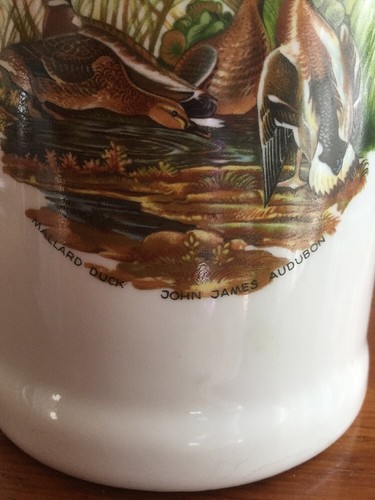 SCHMIDT  STEIN MUG BEER DUCKS BRAZIL John James Audubon