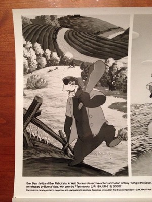 Disney Art - Song of the South - Black & White Promotional Photographs