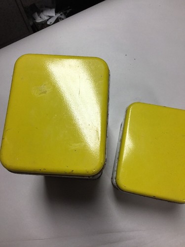 2- Tin Cheinco Housewares Canisters