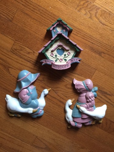 Burwood Home Interior Welcome Birdhouse Goose Vintage Country Mold Wall Hanging