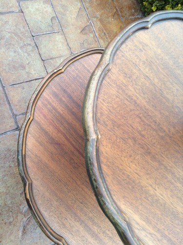 Antique Mahogany 3 Tier Pie Crust Table