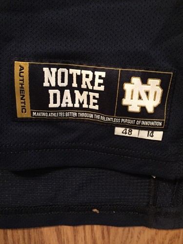 Notre Dame Football 2014 Under Armour Team Issued Home Jersey #74