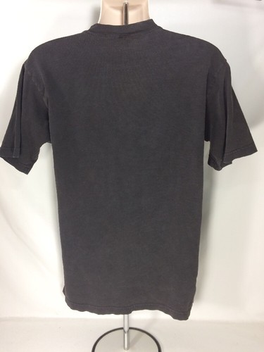 Vtg Roller coaster Tshirt Timber Wolf Worlds Of Fun Wooden 90's Black Tee