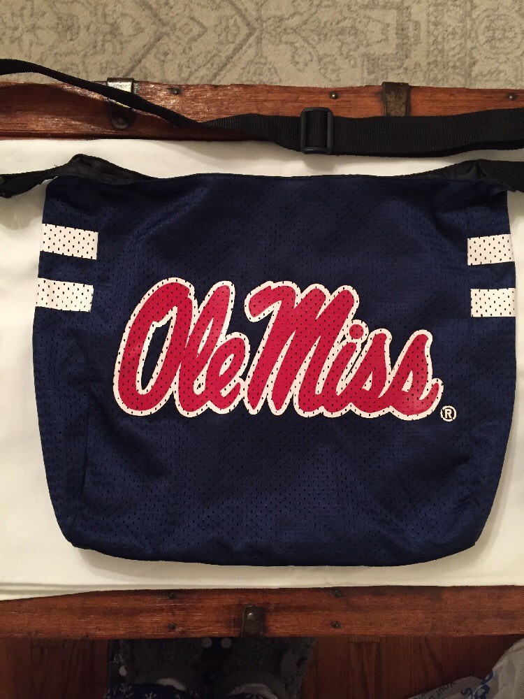 Lot of 5 Womens Ole Miss Rebels Jersey Bag Infinity Scarf License Tag & Fan Tape