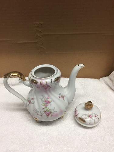 Vintage Lefton China Hand Painted Small Teapot