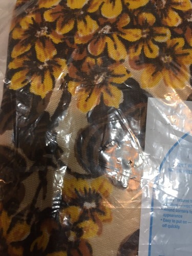 Vintage HEAVY TEXTURED couch SLIP COVER NEw Nip Bouquet Brown Floral 70