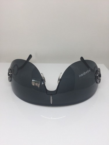 Pre-owned Saint Laurent Yves  Shield Sunglasses Ysl 6115/s Sunglasses C. 6w5 Dark Grey In Gray