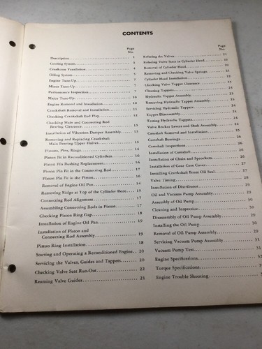 Studebacker-Packard 55th Series V-8 Engines Serviceman’s Training Book (C)1955