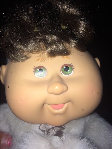 2008 CPK Cabbage Patch Kids 25th ANNIVERSARY SNUGGLIES Gray Kitty Cat Baby Doll