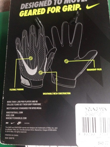 Nike Superbad 4 Football Receiver Gloves. Youth Small. $45 Retail. Brand New