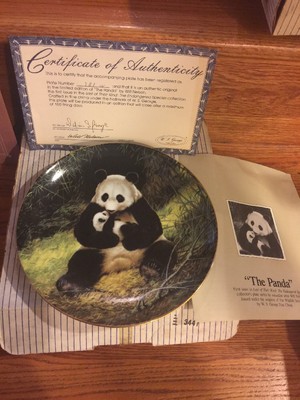 The Panda By Will Nelson Decorative Collectible Plate 1st Issue In Series Mint
