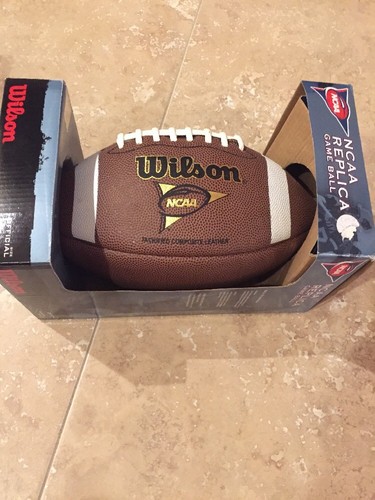 New Wilson Football 1001 NCAA Replica Game Ball Composite Leather Vintage