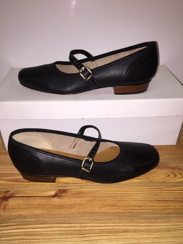 Womens Size 5 N Black Scoop Square Dance Shoes, Promenaders, Vintage