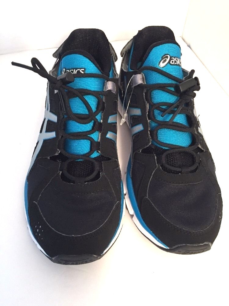 New Asics Women's Gel Synthesis Cross Trainer Black/Island Blue H350L Size 8