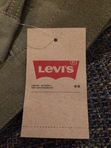 NWT Levis Kids Unisex Trucker Jean Jacket Green Unlined Small 8-10!years T7