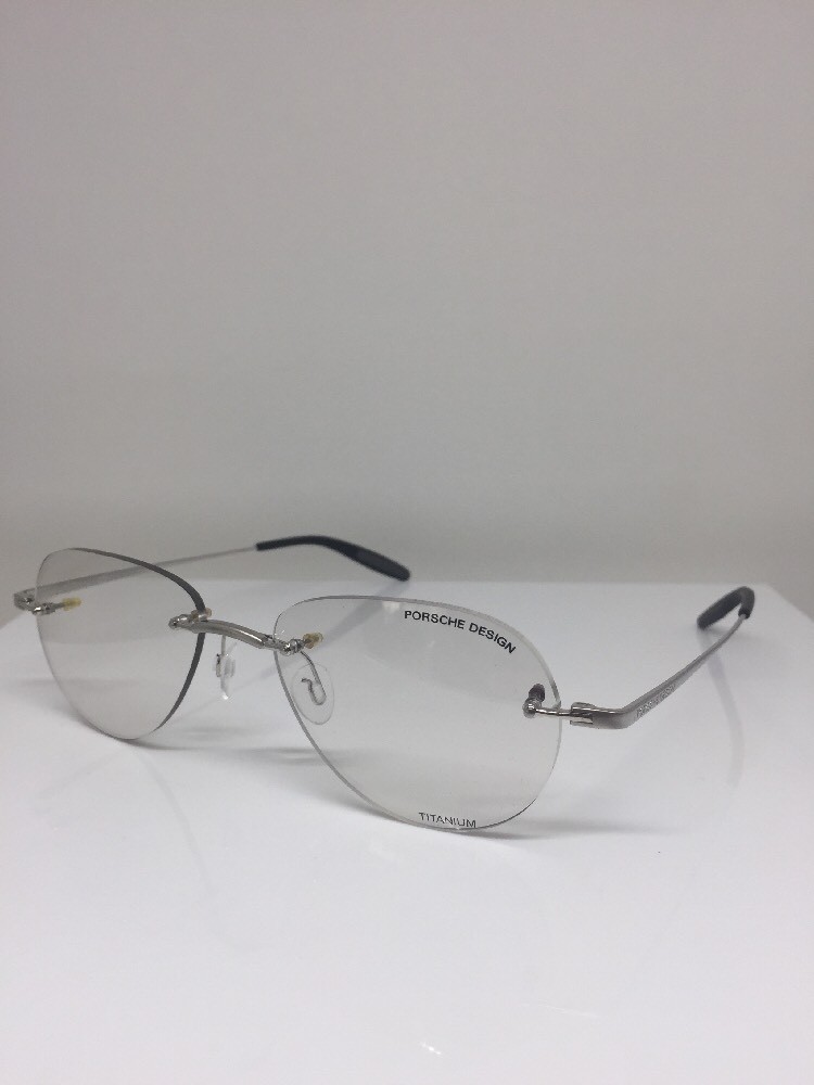 Pre-owned Porsche Design P7003 Titanium Eyeglasses C. C Silver P 7003 Optical 52-17mm In Clear Demo Lenses