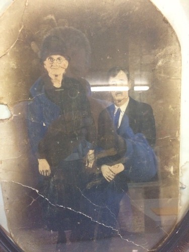 Antique Picture With Frame Black And White