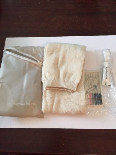 New Vintage Cathay Pacific Business Class Amenity Kit with Soc...
