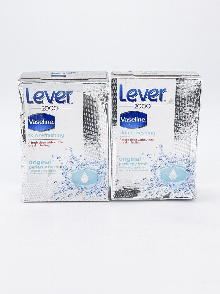 Lever 2000 Vaseline Skin Refreshing Original Bar Soap Body Was...
