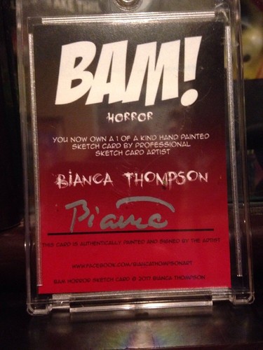Bam Box Horror Bianca Thompson 1/1 Creature From The Black Lagoon Sketch Card