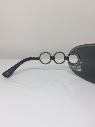 Pre-owned Saint Laurent Yves  Shield Sunglasses Ysl 6115/s Sunglasses C. 6w5 Dark Grey In Gray