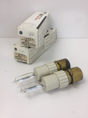 LOT OF 2 GE STAGE STUDIO QUARTZLINE LAMP,  BVT (Q1000T7/CL/MP) 120V 3200K 1000W