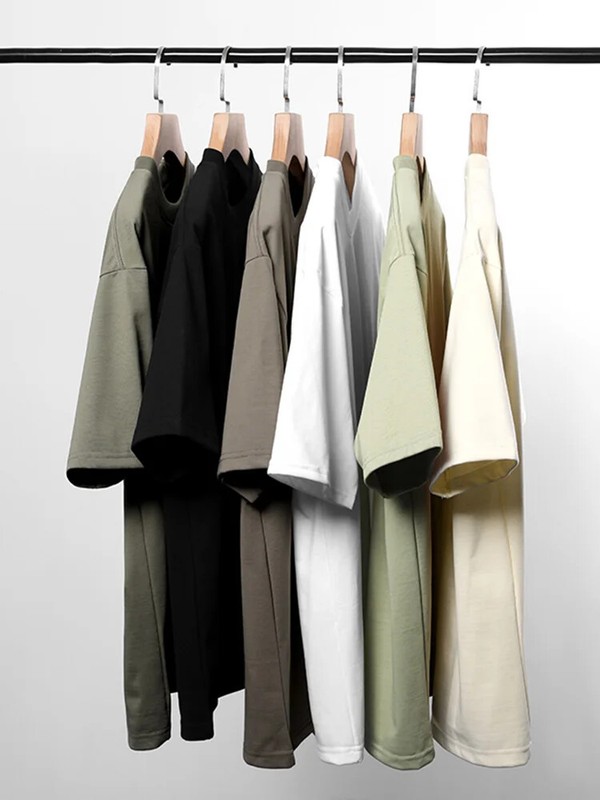 260 GSM Men's Oversized T-Shirt Drop Shoulder Casual Tee