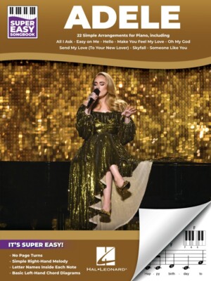Adele Super Easy Songbook Sheet Music Right Hand Melody Book NEW 000394705