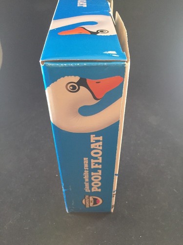 Giant White Swan Pool Float NEW Big Mouth Raft UNUSED