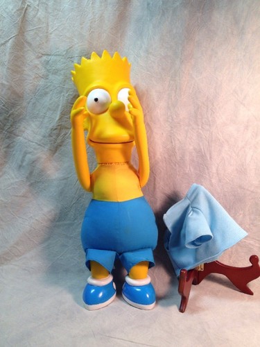 Talking Pull String BART Simpson Doll Works The Simpsons Matt Groening-1990