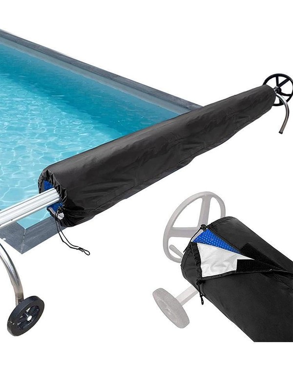 Pool Reel Cover Protective Waterproof Solar Reel Cover Fits Above Ground