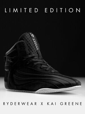 NEW Ryderwear Kai Greene Signature D-Mak Men's Weightlifting Shoes Black Size 14