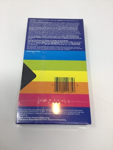 Polaroid Supercolor Plus VHS T-120 Blank Video Cassette Tape NEW Sealed