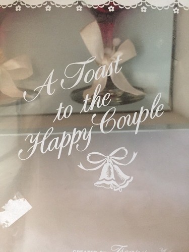 A Toast to the Bride and Groom Glasses by Treasure Masters of Derry,NH. Red NEW