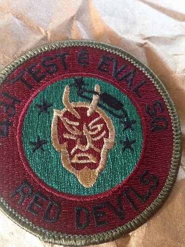 Red Devils 431 Test & Eval SQ Patch Military  USA Airforce