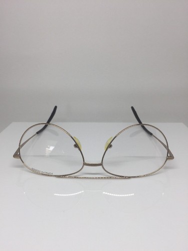 Pre-owned Porsche Design Aviator Eyeglasses P 6003 C. B Gold M. P6003 Optical 56-14mm In Clear Demo Lenses